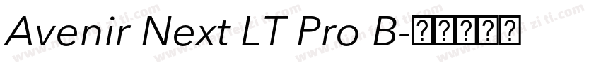Avenir Next LT Pro B字体转换